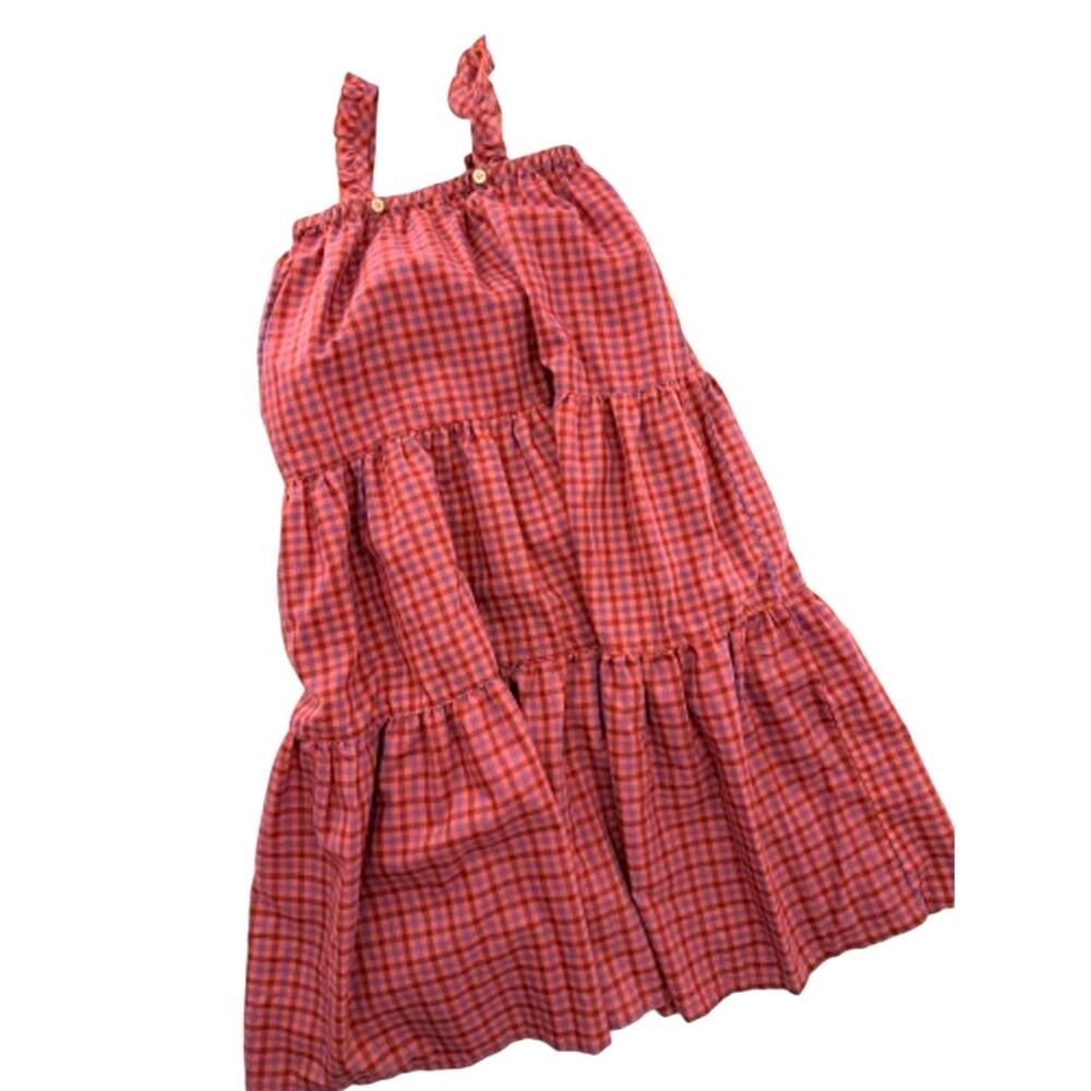 Pink Chicken NY Gingham Tiered Sundress 8Y - Picture 3 of 6